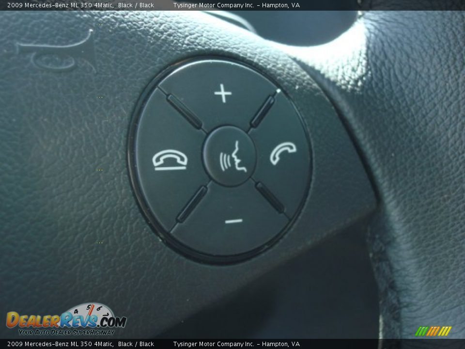 2009 Mercedes-Benz ML 350 4Matic Black / Black Photo #24