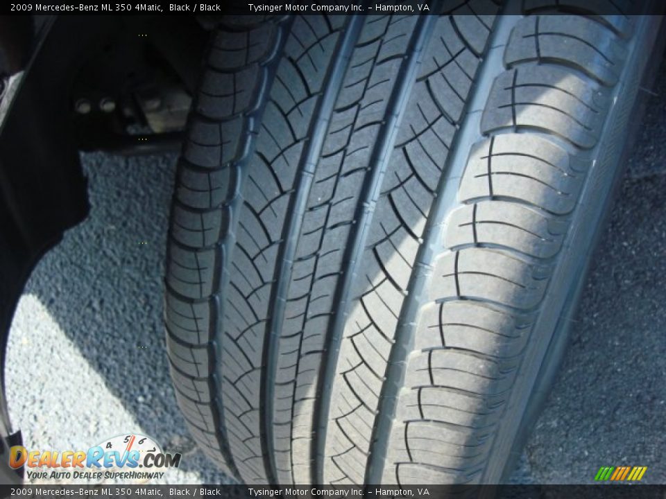 2009 Mercedes-Benz ML 350 4Matic Black / Black Photo #25