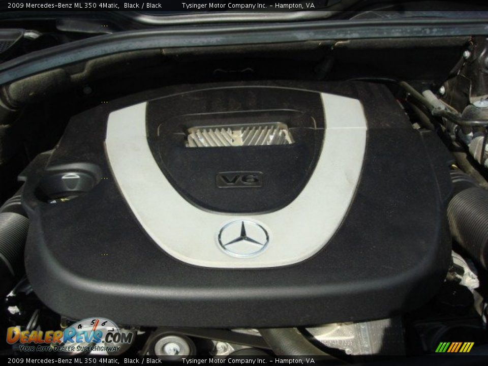 2009 Mercedes-Benz ML 350 4Matic Black / Black Photo #26