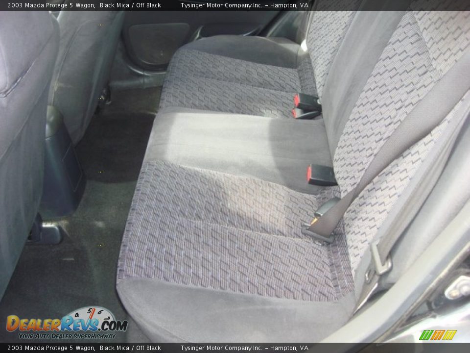 2003 Mazda Protege 5 Wagon Black Mica / Off Black Photo #10