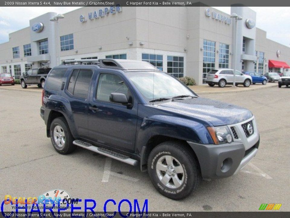 2009 Nissan Xterra S 4x4 Navy Blue Metallic / Graphite/Steel Photo #1