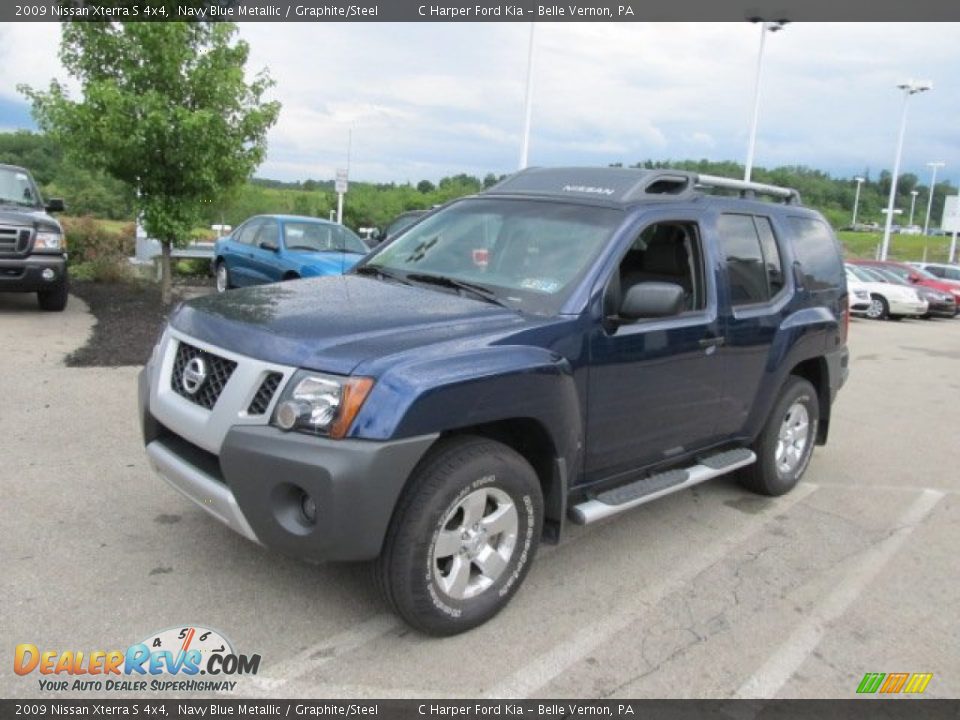 2009 Nissan Xterra S 4x4 Navy Blue Metallic / Graphite/Steel Photo #4