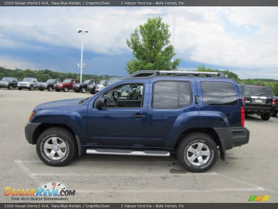 2009 Nissan Xterra S 4x4 Navy Blue Metallic / Graphite/Steel Photo #6