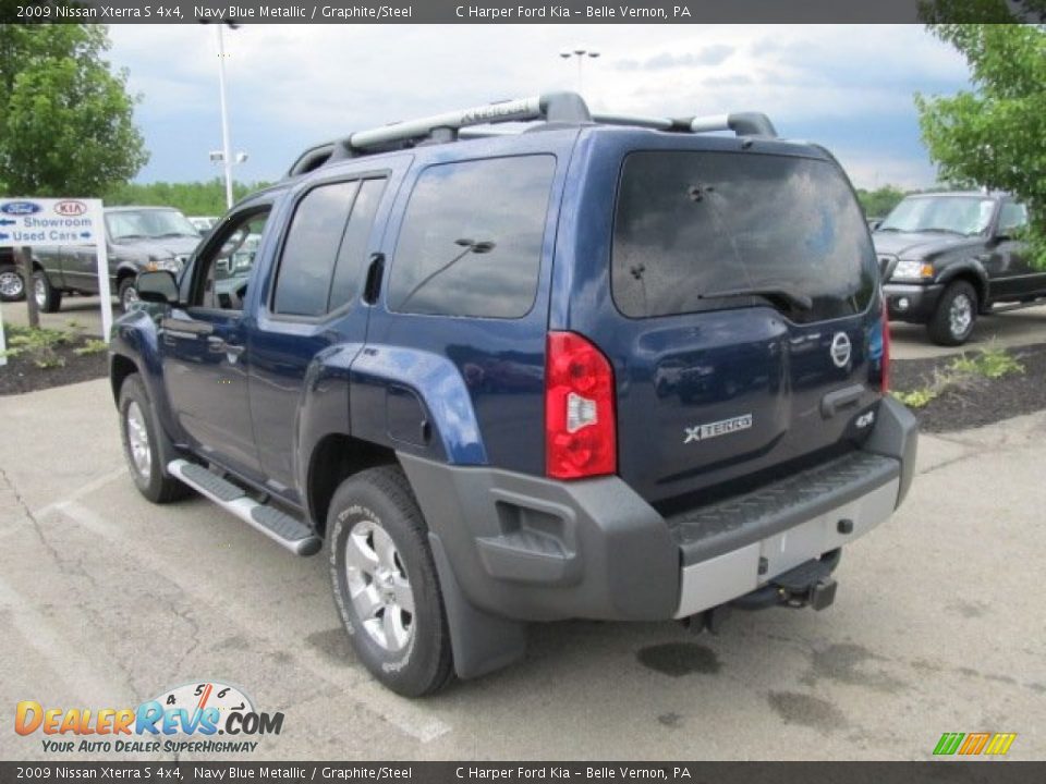 2009 Nissan Xterra S 4x4 Navy Blue Metallic / Graphite/Steel Photo #7