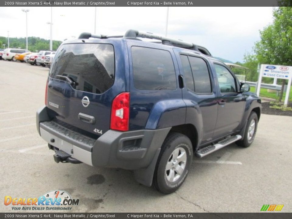 2009 Nissan Xterra S 4x4 Navy Blue Metallic / Graphite/Steel Photo #9