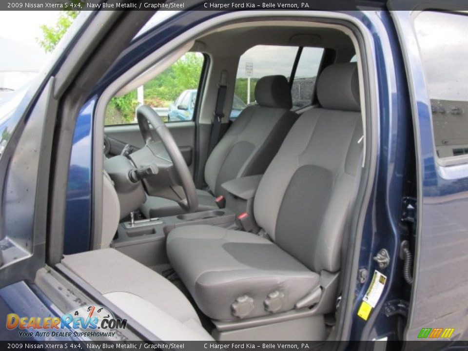 2009 Nissan Xterra S 4x4 Navy Blue Metallic / Graphite/Steel Photo #12