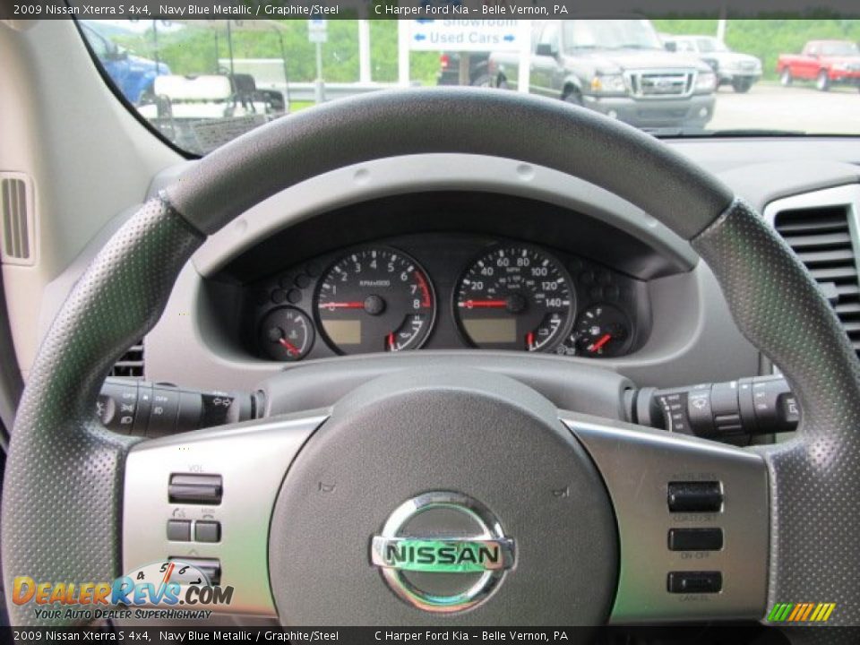 2009 Nissan Xterra S 4x4 Navy Blue Metallic / Graphite/Steel Photo #16