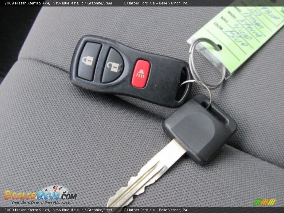 2009 Nissan Xterra S 4x4 Navy Blue Metallic / Graphite/Steel Photo #17