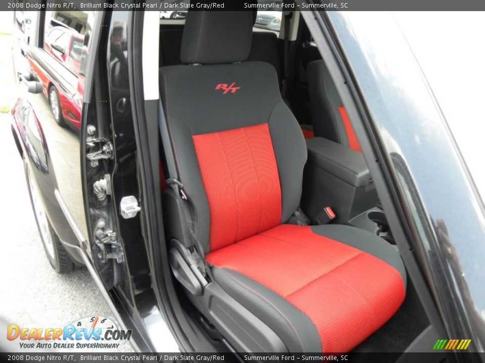 Dark Slate Gray/Red Interior - 2008 Dodge Nitro R/T Photo #9