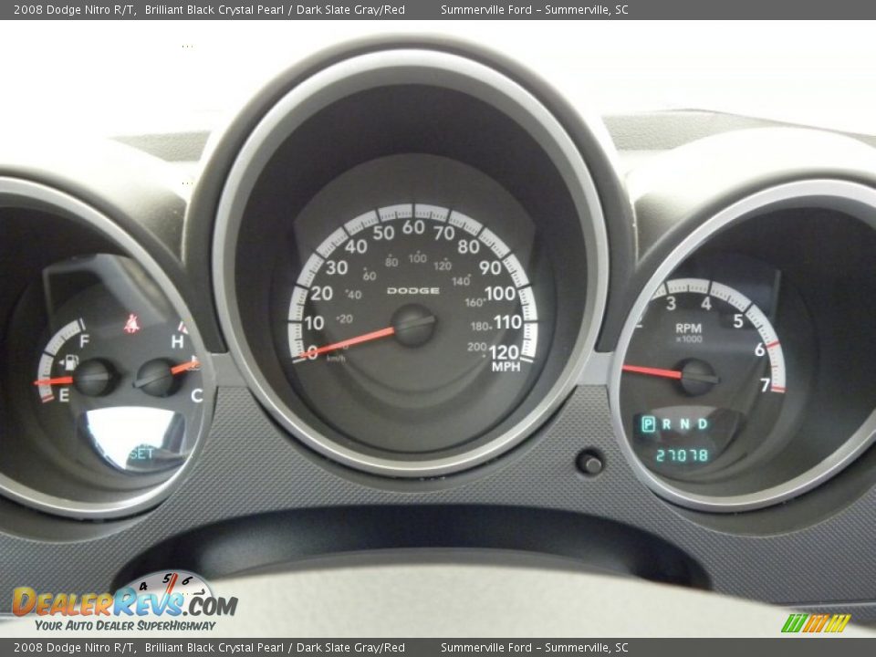 2008 Dodge Nitro R/T Gauges Photo #25