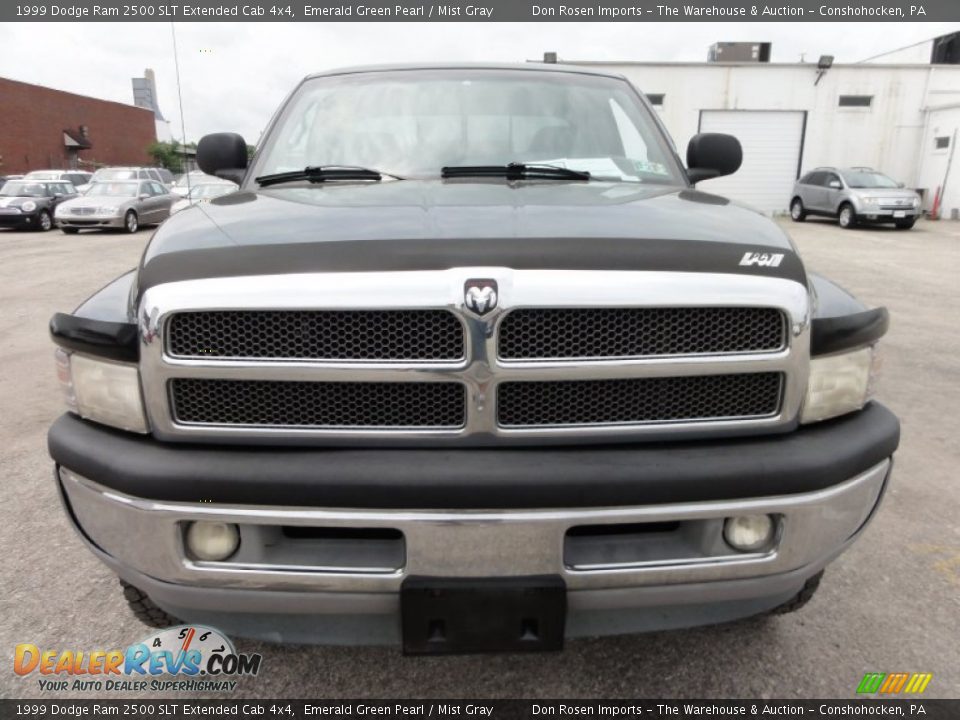 1999 Dodge Ram 2500 SLT Extended Cab 4x4 Emerald Green Pearl / Mist Gray Photo #3