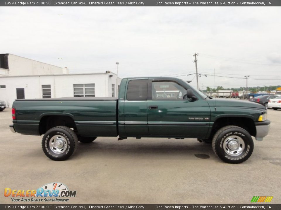 Emerald Green Pearl 1999 Dodge Ram 2500 SLT Extended Cab 4x4 Photo #7