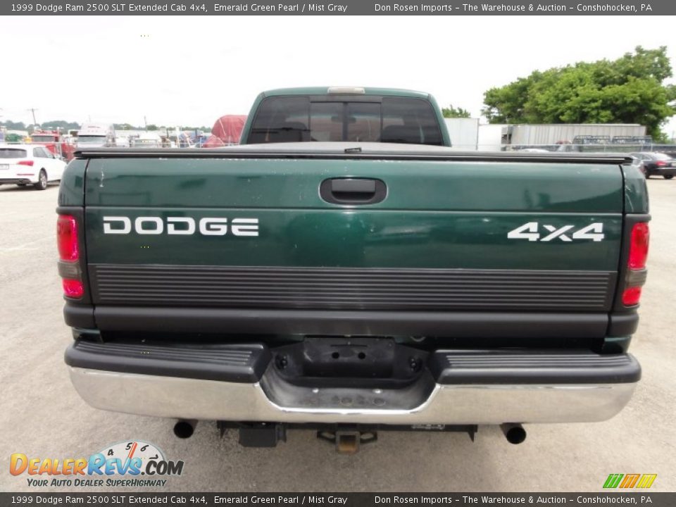 1999 Dodge Ram 2500 SLT Extended Cab 4x4 Emerald Green Pearl / Mist Gray Photo #9