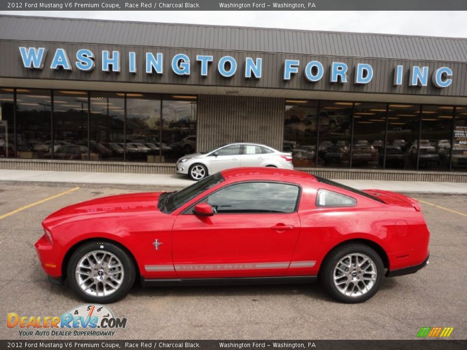 2012 Ford Mustang V6 Premium Coupe Race Red / Charcoal Black Photo #1