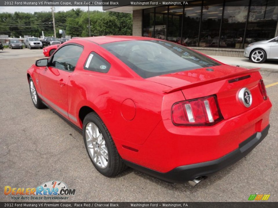 2012 Ford Mustang V6 Premium Coupe Race Red / Charcoal Black Photo #2