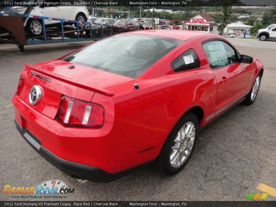 2012 Ford Mustang V6 Premium Coupe Race Red / Charcoal Black Photo #4