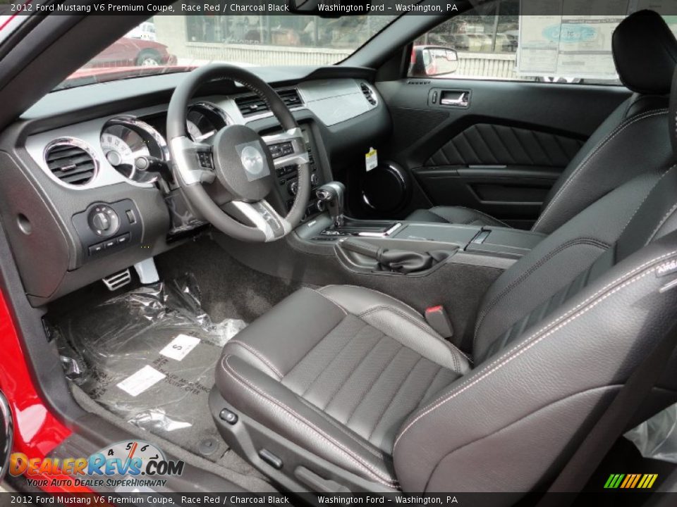 2012 Ford Mustang V6 Premium Coupe Race Red / Charcoal Black Photo #10