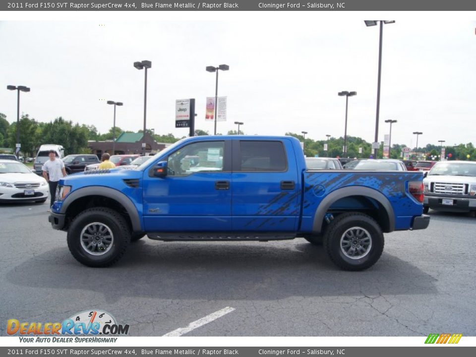 2011 Ford F150 SVT Raptor SuperCrew 4x4 Blue Flame Metallic / Raptor Black Photo #5