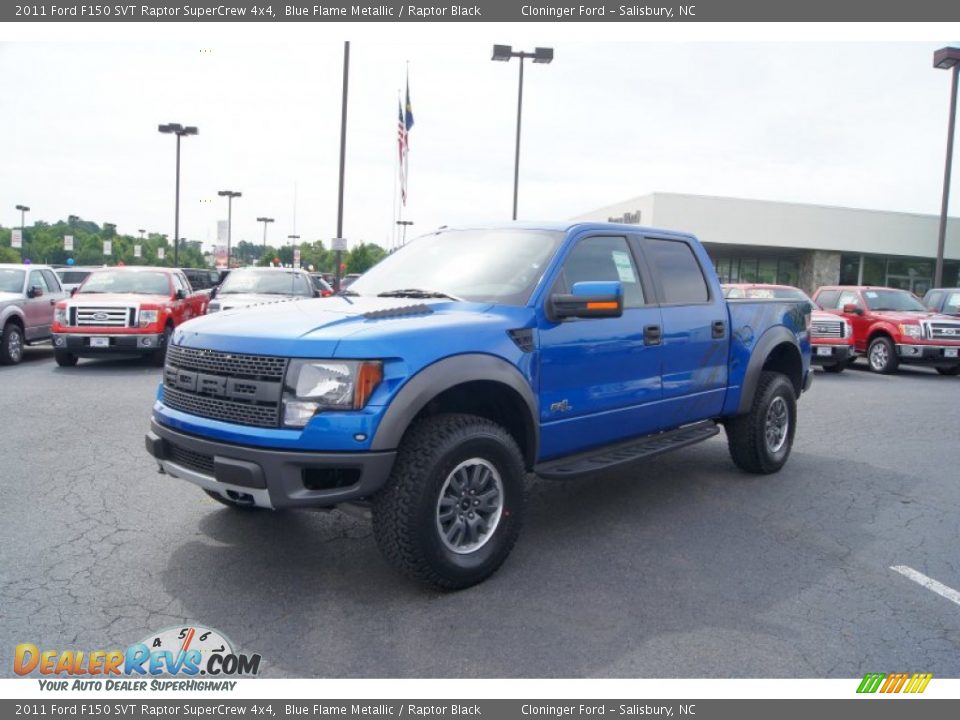 2011 Ford F150 SVT Raptor SuperCrew 4x4 Blue Flame Metallic / Raptor Black Photo #6