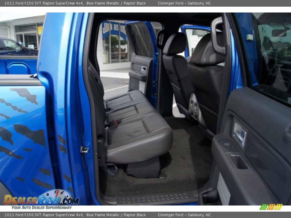 2011 Ford F150 SVT Raptor SuperCrew 4x4 Blue Flame Metallic / Raptor Black Photo #11