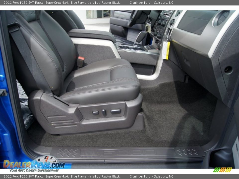 2011 Ford F150 SVT Raptor SuperCrew 4x4 Blue Flame Metallic / Raptor Black Photo #12