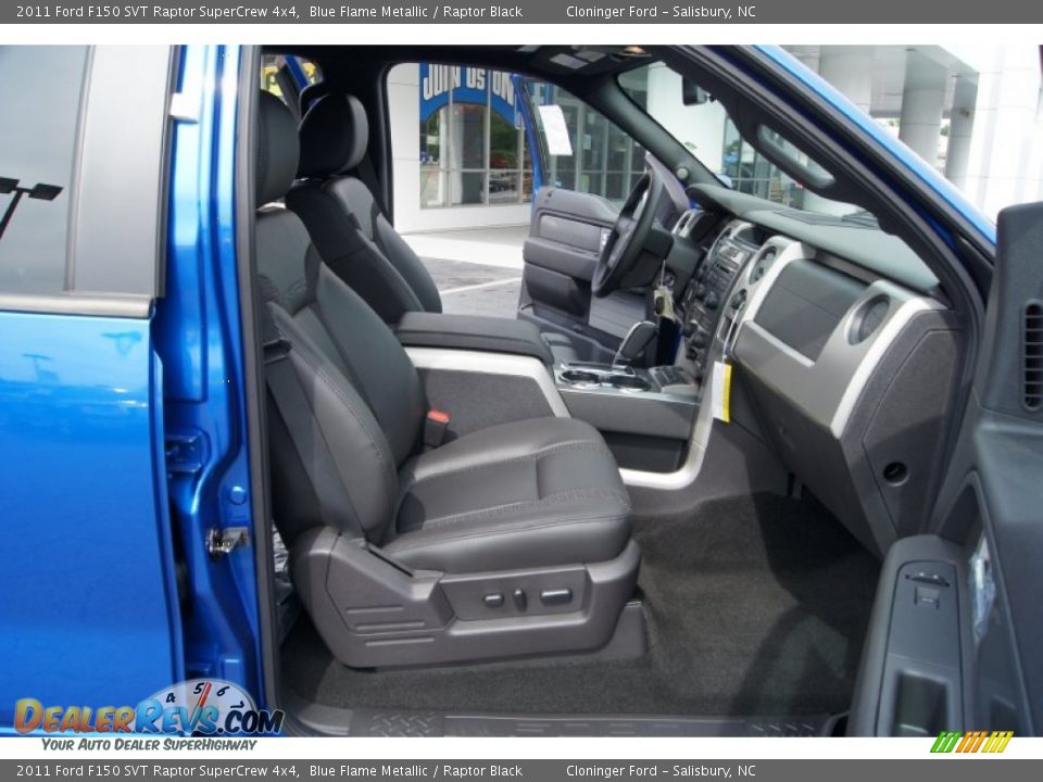 2011 Ford F150 SVT Raptor SuperCrew 4x4 Blue Flame Metallic / Raptor Black Photo #13