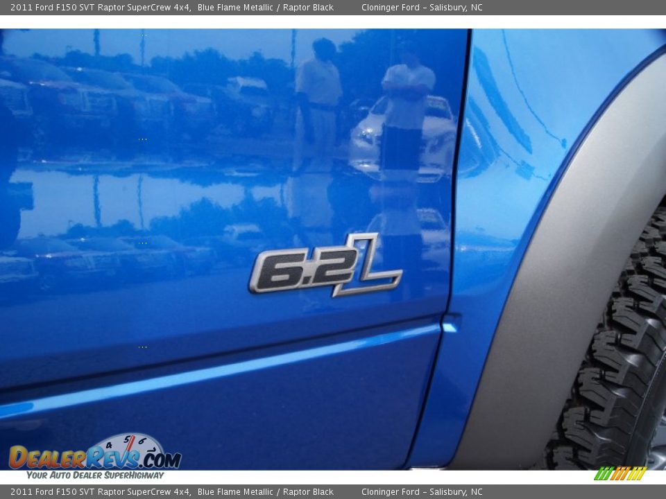 2011 Ford F150 SVT Raptor SuperCrew 4x4 Blue Flame Metallic / Raptor Black Photo #16