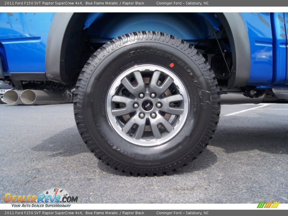 2011 Ford F150 SVT Raptor SuperCrew 4x4 Blue Flame Metallic / Raptor Black Photo #20
