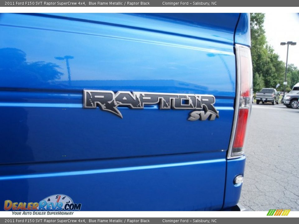 2011 Ford F150 SVT Raptor SuperCrew 4x4 Blue Flame Metallic / Raptor Black Photo #22