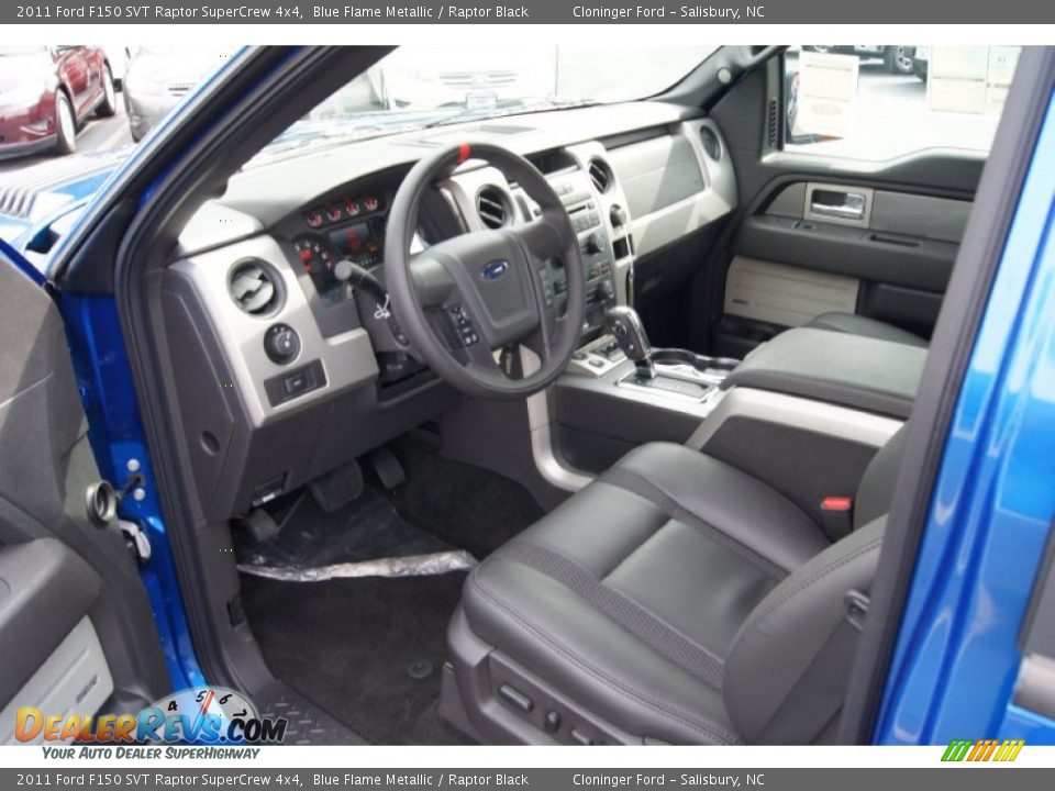 2011 Ford F150 SVT Raptor SuperCrew 4x4 Blue Flame Metallic / Raptor Black Photo #30