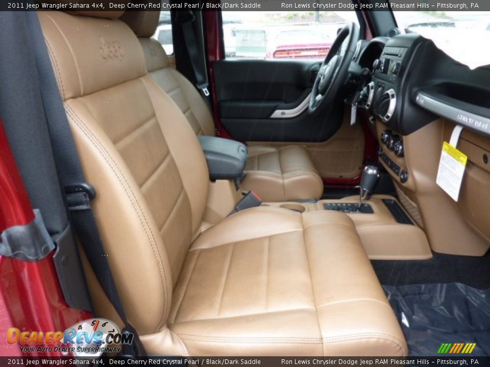 Black/Dark Saddle Interior - 2011 Jeep Wrangler Sahara 4x4 Photo #13