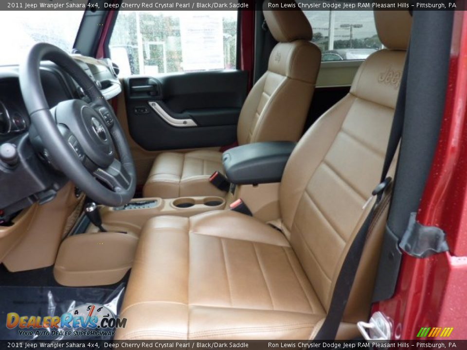 Black/Dark Saddle Interior - 2011 Jeep Wrangler Sahara 4x4 Photo #17