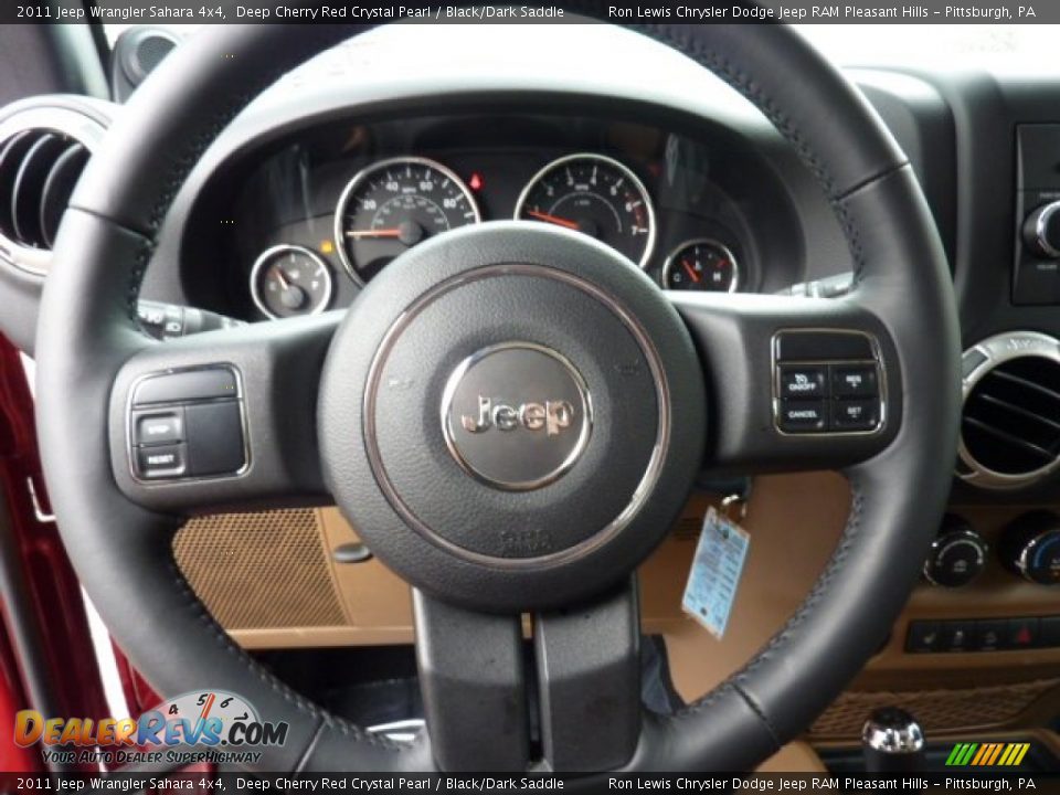 2011 Jeep Wrangler Sahara 4x4 Steering Wheel Photo #22