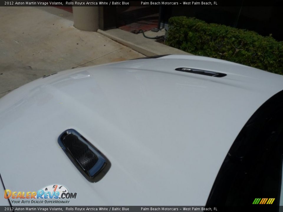 2012 Aston Martin Virage Volante Rolls Royce Arctica White / Baltic Blue Photo #12