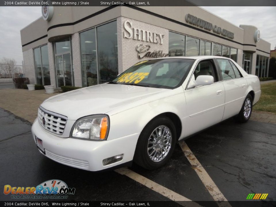 2004 Cadillac DeVille DHS White Lightning / Shale Photo #1