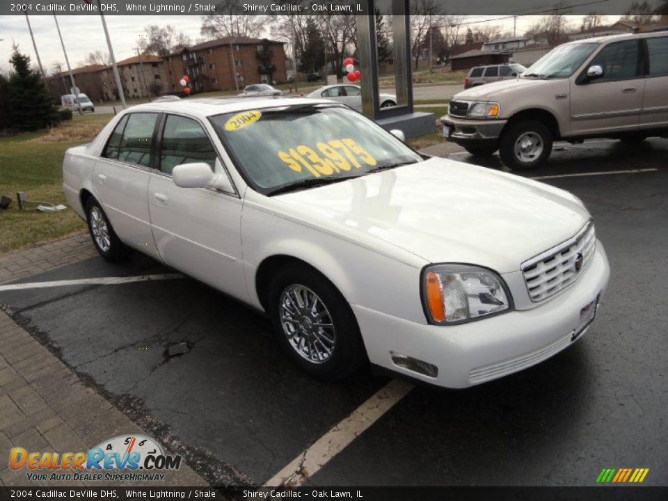 2004 Cadillac DeVille DHS White Lightning / Shale Photo #3