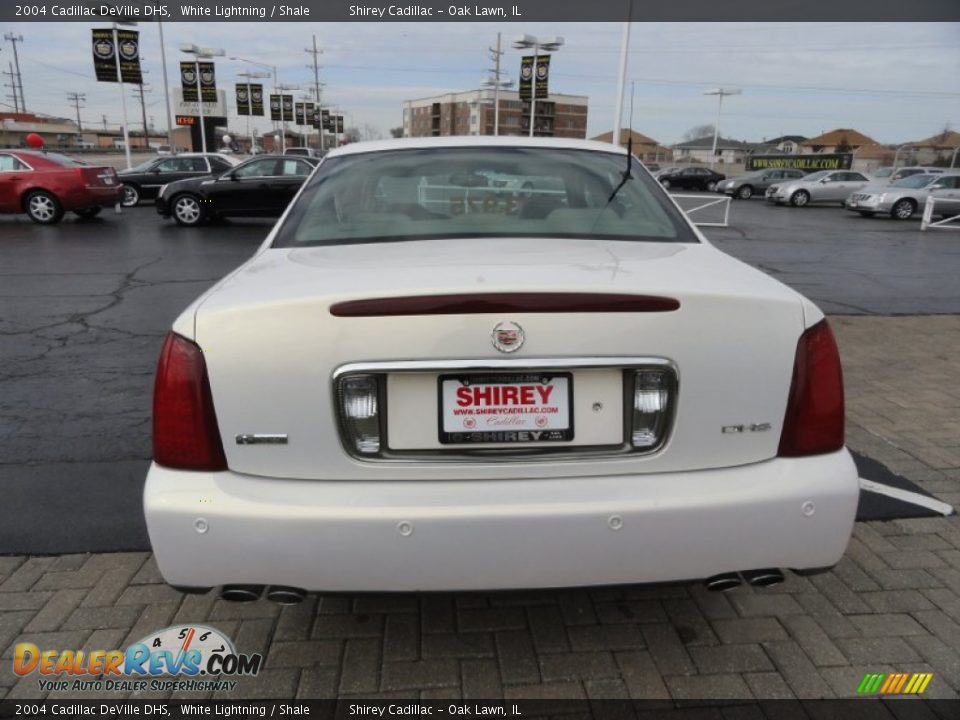 2004 Cadillac DeVille DHS White Lightning / Shale Photo #5