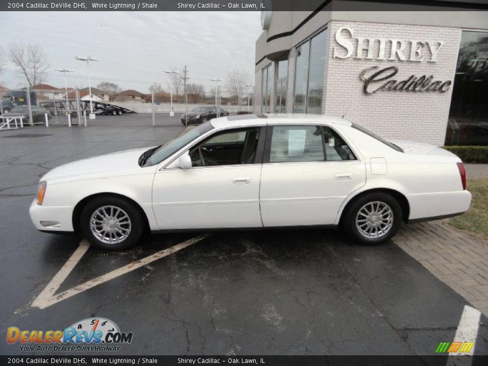 2004 Cadillac DeVille DHS White Lightning / Shale Photo #7