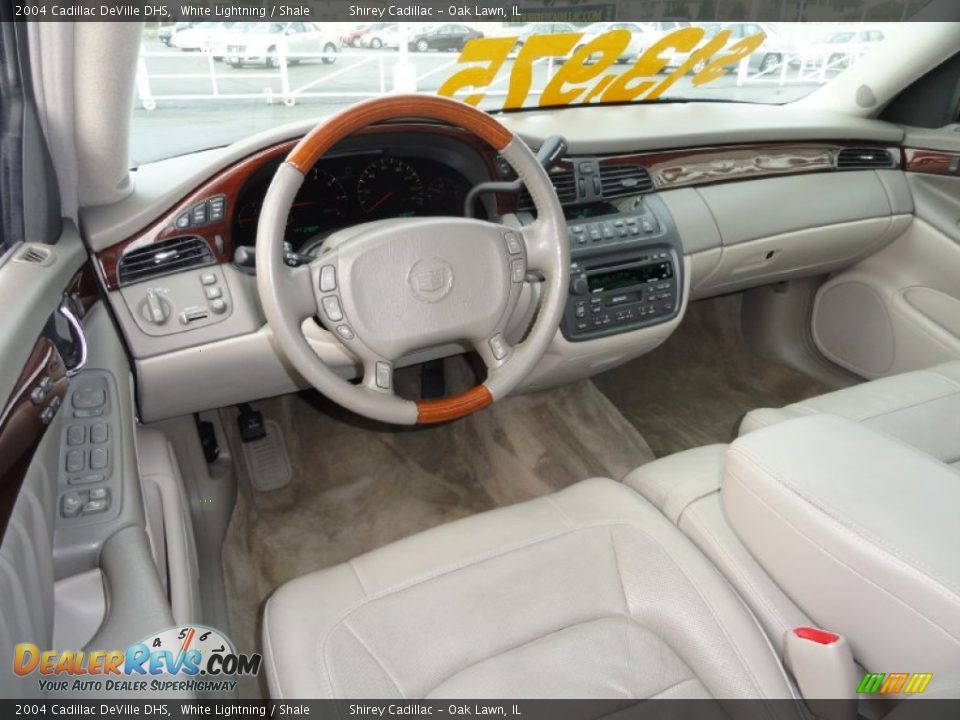2004 Cadillac DeVille DHS White Lightning / Shale Photo #10