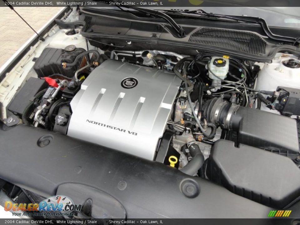 2004 Cadillac DeVille DHS White Lightning / Shale Photo #16