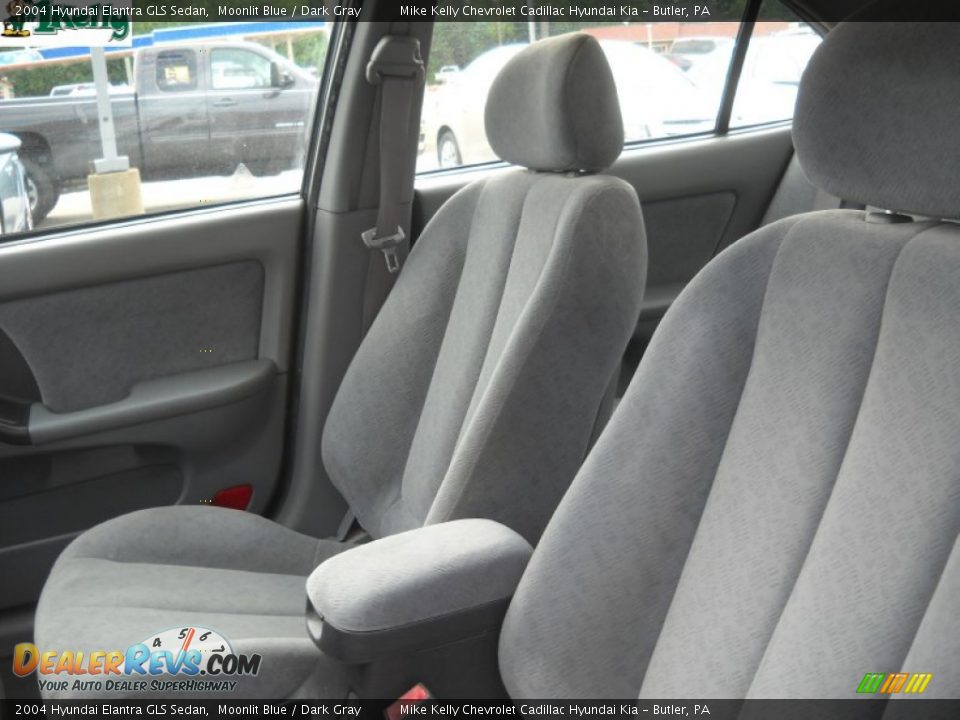 2004 Hyundai Elantra GLS Sedan Moonlit Blue / Dark Gray Photo #10