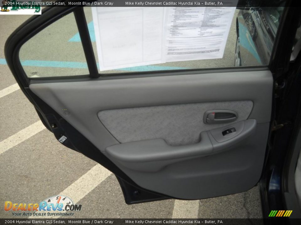 2004 Hyundai Elantra GLS Sedan Moonlit Blue / Dark Gray Photo #12