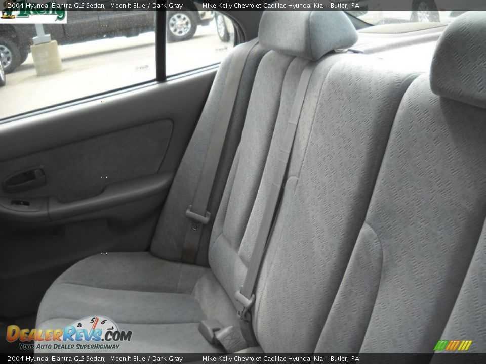 2004 Hyundai Elantra GLS Sedan Moonlit Blue / Dark Gray Photo #14