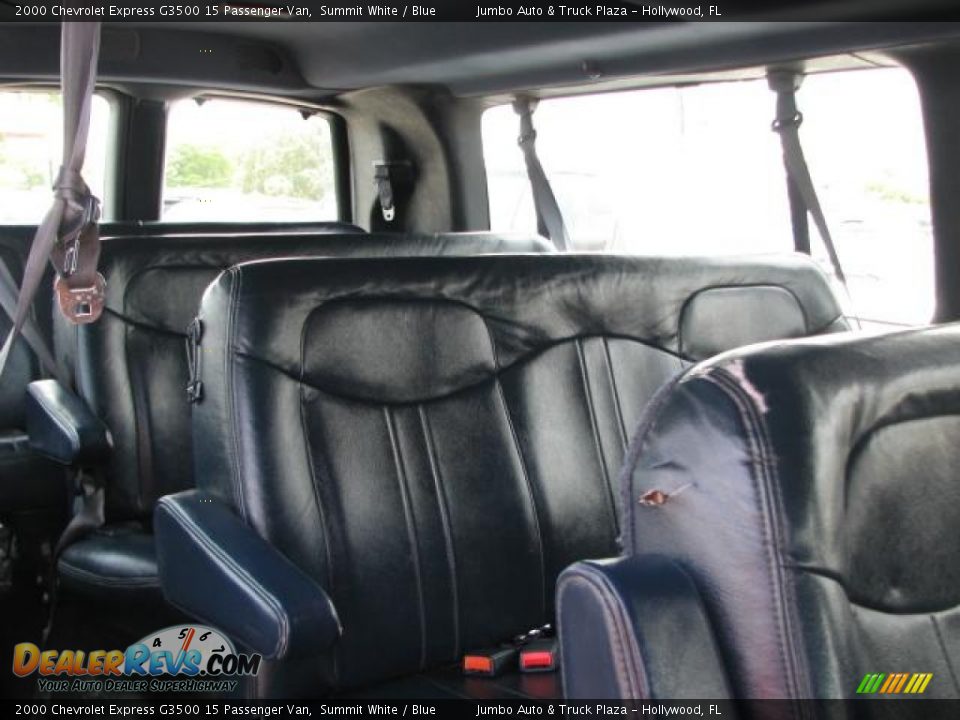 Blue Interior 2000 Chevrolet Express G3500 15 Passenger