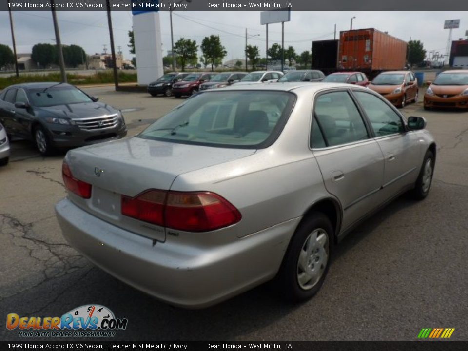 1999 Honda Accord LX V6 Sedan Heather Mist Metallic / Ivory Photo #4