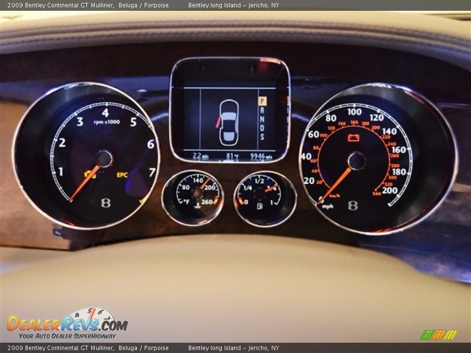 2009 Bentley Continental GT Mulliner Gauges Photo #11