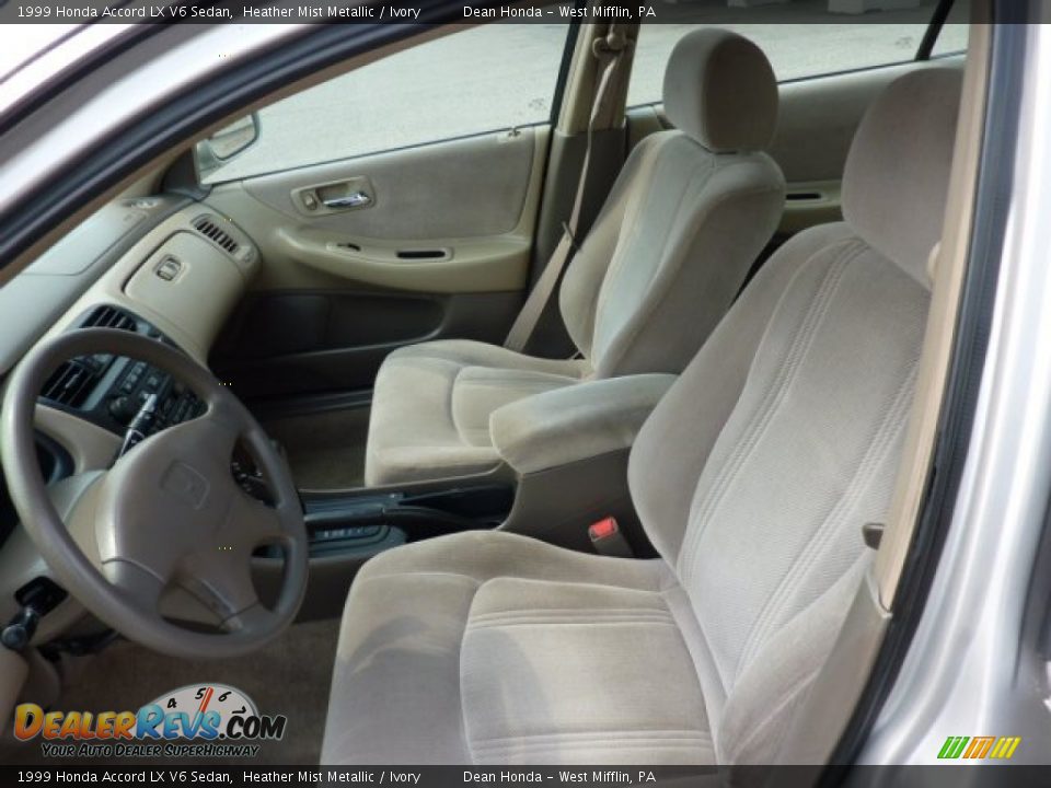 Ivory Interior - 1999 Honda Accord LX V6 Sedan Photo #8