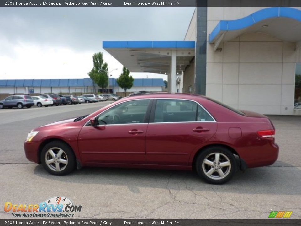 2003 Honda Accord EX Sedan Redondo Red Pearl / Gray Photo #2