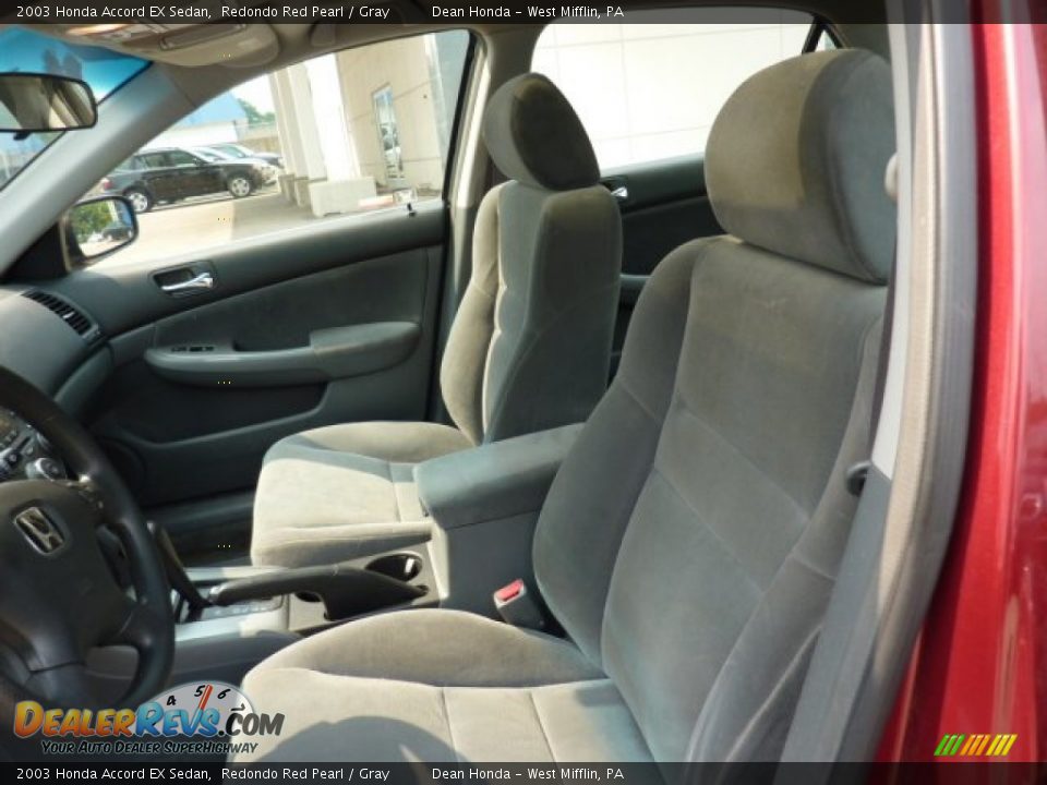 2003 Honda Accord EX Sedan Redondo Red Pearl / Gray Photo #7