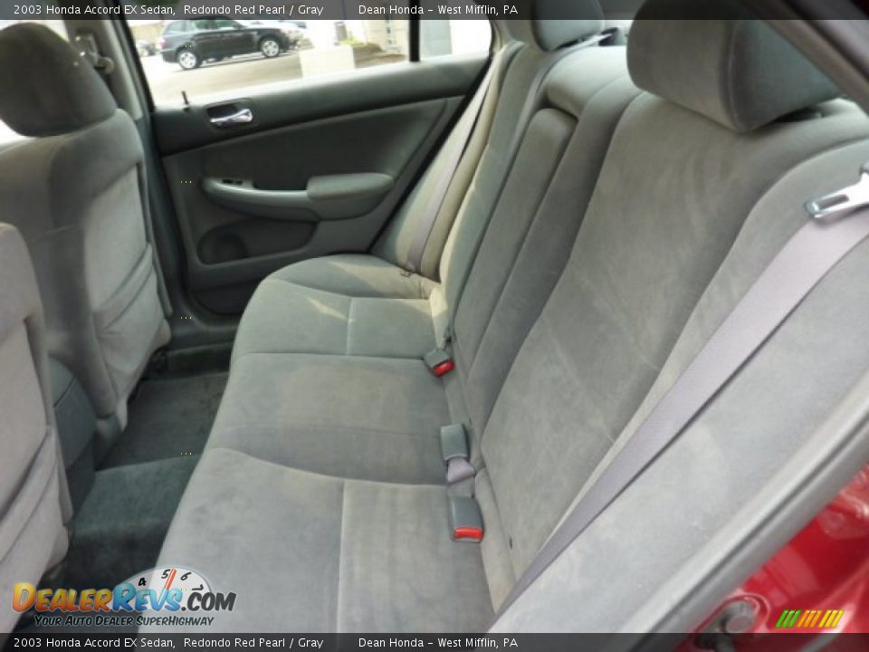 2003 Honda Accord EX Sedan Redondo Red Pearl / Gray Photo #8